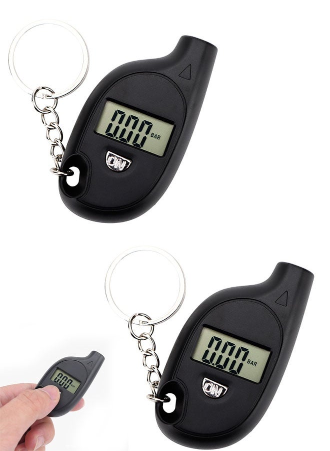 Digital Tire Pressure Gauge 5-150PSI, Mini Digital LCD Tire Gauge for Tire Pressure, Tyre Air Pressure Gauge Tester with Keychain, PSI, Kpa, Bar, Kg/cm² - Image 1